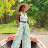 Coral Wrap Pants - Sea Glass