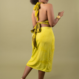 Wrap Skirt - Chartreuse