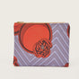 Purple and red hand-dyed Geometric print Zipper Clutch bag by GEOMETRIC. 