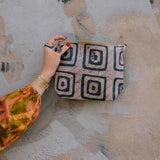 Batik Zipper Clutch - Concrete Jungle