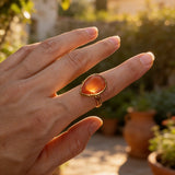 Natural Stone Ring Single stone