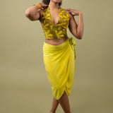 Wrap Skirt - Chartreuse