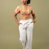 Short Sleeve Wrap Top - Paradise