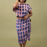 Wrap Skirt - Caribbean Lattice